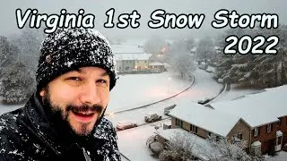 Virginia 1st Snow Storm 2022 | Power Outage