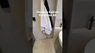 Byggnation av nytt badrum i Eker&ouml; med microcement, inbyggda blandare, v&auml;ggh&auml;ngd wc samt golvv&auml;rme