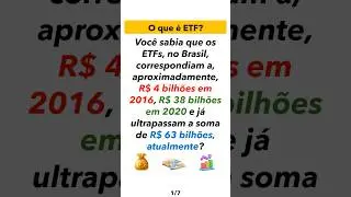 O que s&atilde;o ETFs? #etf #B3 #investimentos #dinheiro