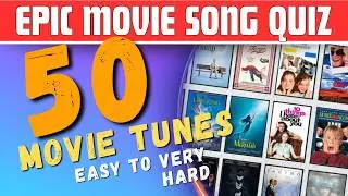 Guess The Movie Song Quiz Challenge (50 Songs & Themes)