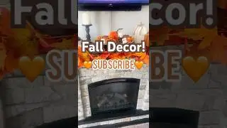 🍁FALL FIREPLACE DECORATING IDEAS 🍁#falldecor