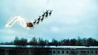 Дед мороз летит