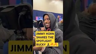 JIMMY HORN GIVES BUCKY HIS FLOWERS FOR HELPING HIM WITH HIS CAMERA SHYNESS 🔥🙏🏿🏈#shorts