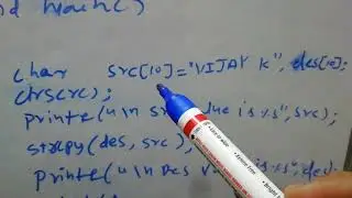 strcpy() string copy function in C Language