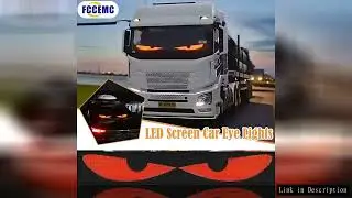 Remote Control Truck Devil Eye LED Matrix Pixel Panel Soft Foldable Lighting Graffiti Scrolling Boar