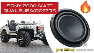 Sony 2000 watt 12' 2 subs. With mono Amp
