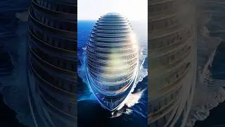 World&rsquo;s Futuristic Cruise Ship 🚢 #shorts #MegaShip #cruiseship