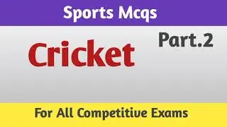 Most Repeated Cricket Mcqs/Cricket Mcqs/Sports Mcqs/World Cricket Mcqs/Gk Mcqs preparation.Part.2