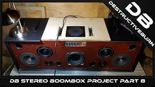 DIY Stereo Boombox Project 1 Part 8 - Box Building Part 2
