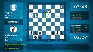 Chess Game Analysis: T3TRA - palitoelpro : 1/2-1/2 (By ChessFriends.com)