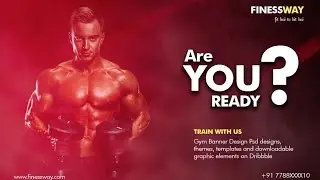 Fitness Trainer or Gym Banner Design in Photoshop