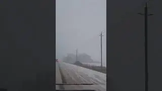 Driving through the bad weather #canada