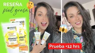 😱GARNIER BLOQUEADOR CON COLOR SKIN ACTIVE Express Aclara.. reseña piel grasa +12 horas! | KAREN GUP