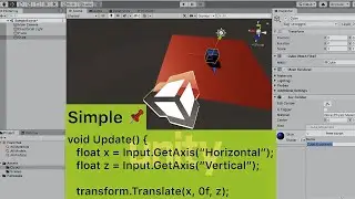 Unity Basic Object Movement with Keyboard Input (Part - 1) 
