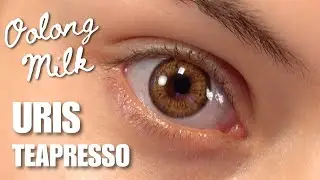 Pinky Paradise Uris Teapresso Oolong Milk | BROWN Contact LENSES on Dark Eyes | Cosplay Circle Lens