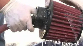 How to clean an AEM DryFlow Air Filter.  Really easy process.