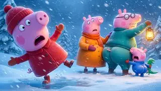 OH NO! Is Peppa Pig Slipping On The Frozen Ice? | PEPPA 3D ANIMATION