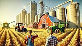 MEGA FARM FROM $0 ON FLAT MAP | SUPERCUT | FARMING SIMULATOR 25