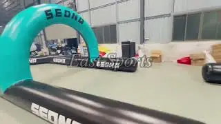Inflatable race track for bumper car#inflatablegame #racetrack #bumpercar