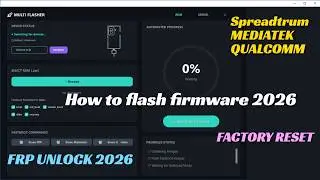 How to flash firmware 2026 | SPD MTK QUALCOMM REPAIR TOOL | MTK Flash Format All Chipset
