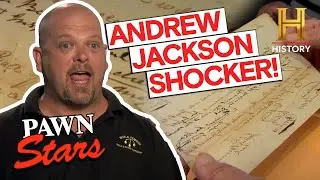 HIGH-STAKES OFFER for War of 1812 Jackson Document (S2, E28) | Pawn Stars