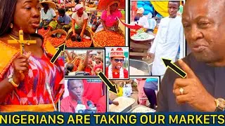 Ghanaian Market Traders Protest Over Growing Concerns of Foreigners Taking Over Local Market Spaces