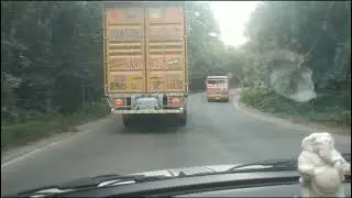 Drive through Arbail ghat. (Hubli-Dharwad - Yellapur - Ankola) road. 30/11/2021.