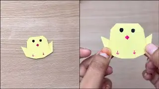 How to Make Paper Chick 🐥 | Easy Origami Bird Craft for Kids | DIY Art & Craft