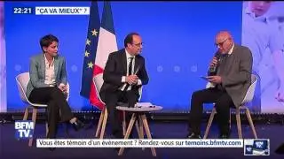 &laquo; &Ccedil;a va mieux &raquo;  Fran&ccedil;ois Hollande persiste et signe