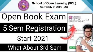 DU Sol *OBE Registration Start* 2021 | What About Sol 3rd Semester Registration 2021