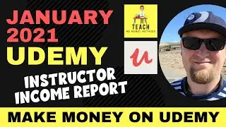 Udemy Instructor Income Report January 2021 - Legit Make Money Online