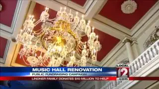 Family donates $10M to help renovate Music Hall