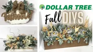 $1 HIGH END FALL DIY'S | DOLLAR TREE FALL DIY'S | BUDGET FRIENDLY |FARMHOUSE DECOR IDEAS