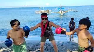 Cousing Boxing 🥊  💪 showdown in seaside edition #kasangkayvlogrc #laban
