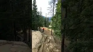CLOSE CALL A-line rock Drop - Whistler bike park - Max Grayston