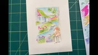 Watercolor Wednesday | Joyful Easter Cabin | 3/13/2024