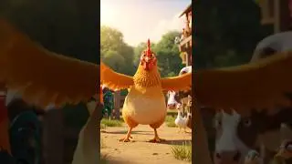 Cute hen dancing video 😍😍. #shorts #shortsfeed #shortsviral #cartoonvideo