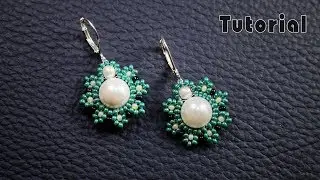 Pearl beaded earrings || Diy earrings || Quick & Easy to make beaded Earrings