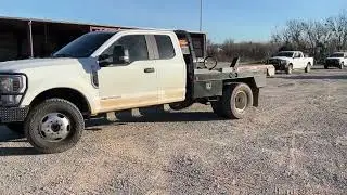 2019 FORD F350 SINGLE AXLE EXTENDED CAB 4X4 FLATBE For Sale