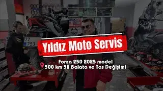 500 km Forza 250 5li Balata ve Tas Değişimi