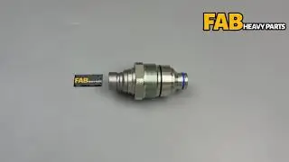 Fab Heavy Parts V1311-77140 Male Flat Face Coupler Fits Kubota SV65 SVL95-2SC SVL95-2S SVL75-2CA