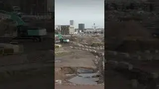 Construction on Birmingham&rsquo;s future high-speed rail station is underway #shorts #birmingham #drone