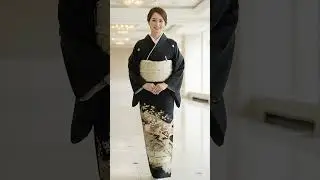 結婚式で喜ばれるレンタル黒留袖！手刺繍の鳳凰がすごい！ #Shorts  #着物 #レンタル着物 #着物レンタル東京 #黒留袖 #留袖ネットレンタル #結婚式 #母親着物