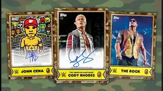 LIVE RIP! Topps x BAPE WWE Collaboration Box Break Big Hits from Pink Camo?