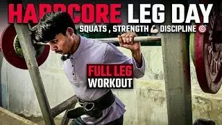 Hardcore Leg Day | Squats, Strength & Discipline | Full Leg Workout Routine #gym #squat #legday 