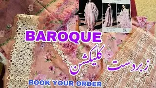 baroque fashion summer unstitched collection 2023 || shopping haul