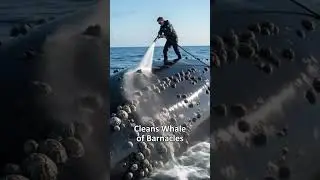 Rescue Team Helping Whale Stay Healthy #WhaleRescue #ProtectWildlife #OceanGuardians #ActForNature