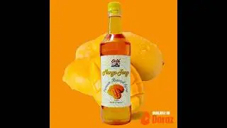 Mango Syrup - Fruit Flavoring Syrup - Premium Flavored Syrup - Sharbat - 750ml - GDL