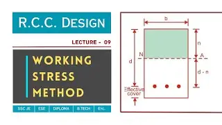 Working Stress Method (WSM) | Stress - Strain Diagram | Lecture - 09 | RCC Design | Civil TechMate
