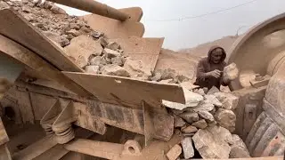 INSANE Rock Crushing Process | Massive Stones Destroyed by Heavy Hammer Machine